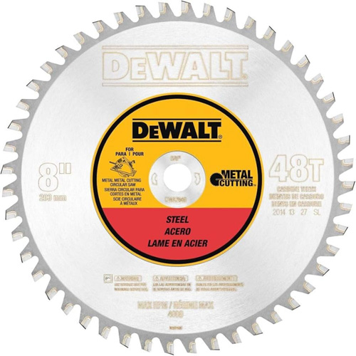 Lame circulaire pour m&eacute;taux ferreux, 8", 40 dents, Pour M&eacute;tal Groupe Generik