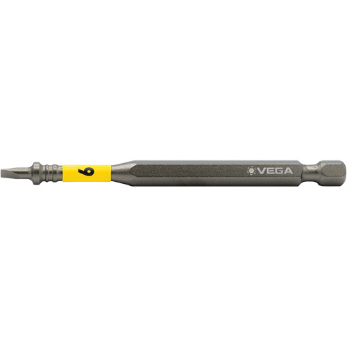 Impactech&reg; Power Bit, Slot, 6F-8R Tip, 1/4" Drive Size, 3-1/2" Length Groupe Generik