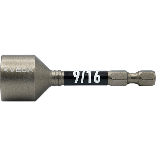 Impactech&reg; Nut Driver, 9/16" Tip, 1/4" Drive, 2-9/16" L, Magnetic Groupe Generik