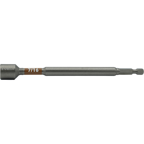 Impactech&reg; Nut Driver, 7/16" Tip, 1/4" Drive, 6" L, Magnetic Groupe Generik