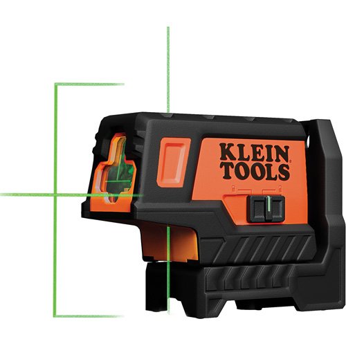Compact Green Cross-Line Laser Level with Plumb Spot Groupe Generik