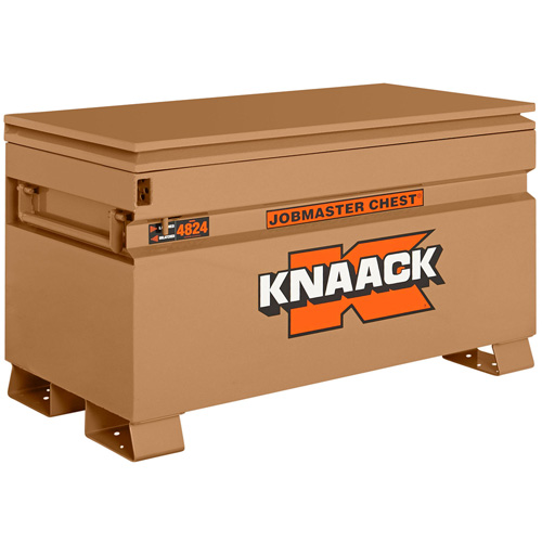 Model 4824 Jobsite Chest with Padlock, 48" x 24" x 28-1/2", Steel, Tan Groupe Generik
