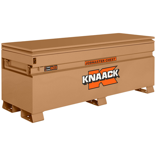 Model 2472 Jobsite Chest with Padlock, 72" x 24" x 28-1/4", Steel, Tan Groupe Generik