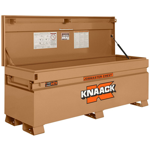 Model 2472 Jobsite Chest with Padlock, 72" x 24" x 28-1/4", Steel, Tan Groupe Generik