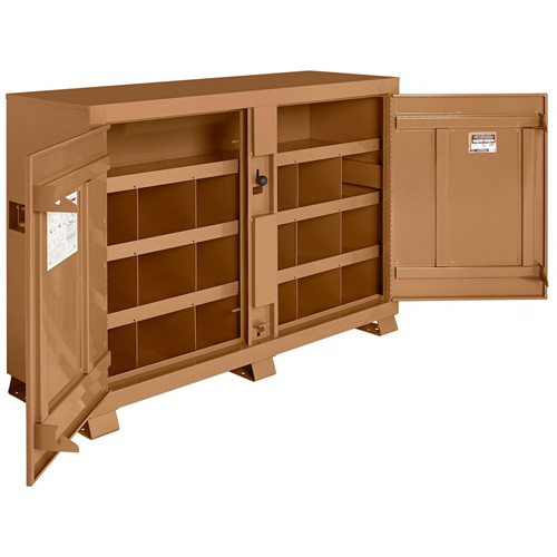 Armoire &agrave; bacs mod&egrave;le 129 avec cadenas, Acier, 48 pi³, Havane Groupe Generik