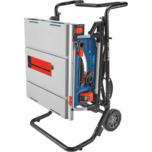 Jobsite Table Saw with Gravity-Rise Wheeled Stand, 120 V, 15 A, 3800 RPM Groupe Generik