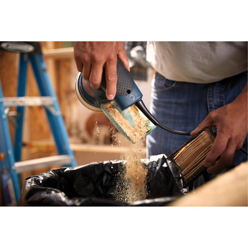 Palm Random Orbit Sander/Polisher, 5" Sand Paper, 2.5 A, 120 V Groupe Generik
