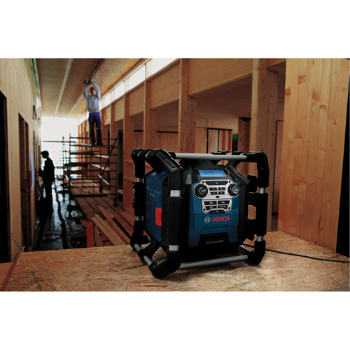 Jobsite Radio with Bluetooth&reg; 5.0 & Power Station, Lithium-Ion, 18 V Groupe Generik