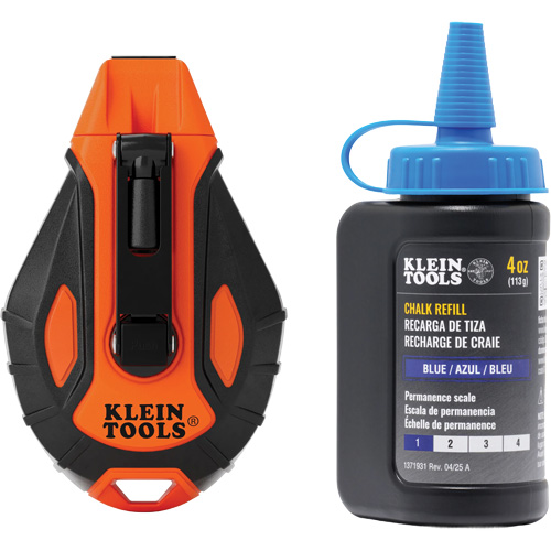 Smooth Retractable Chalk Reel with Chalk Refill Groupe Generik