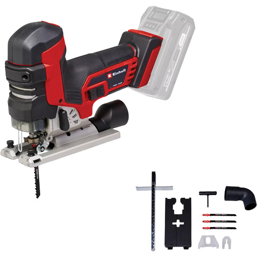 Scie sauteuse professionnelle &agrave; vitesse variable avec poign&eacute;e champignon sans fil (outil seulement), 18 V, Lithium-ion, 0-3500 coups/min, 1-1/32" Longueur de la course Groupe Generik