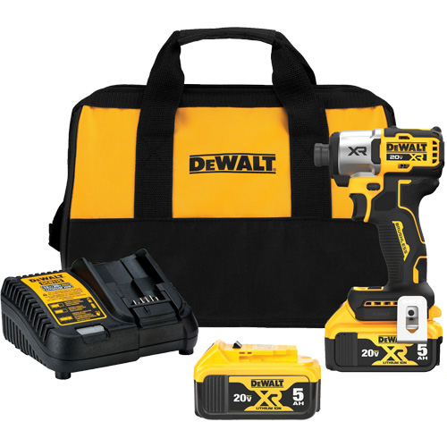 MAX* XR&reg; 3-Speed Impact Driver Kit, 1/4", 1825 in-lbs Max. Torque, 20 V, Lithium-Ion Groupe Generik