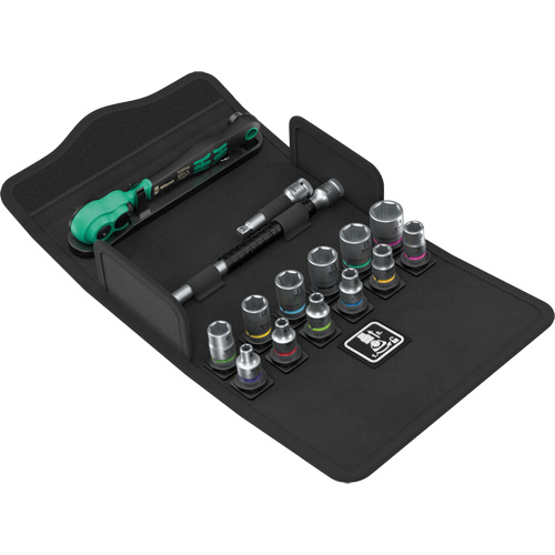 SA 13 Zyklop Comfort Ratchet Set with Reversing Lever, 15 Pcs, 1/4" Drive Size Groupe Generik