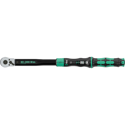 Cl&eacute; dynamom&eacute;trique Click-Torque Lock C 3 r&eacute;glable avec fonction Torque Lock, &agrave; cliquer, Entraînement 1/2" carr&eacute;, 30 - 146 lb-pi Groupe Generik