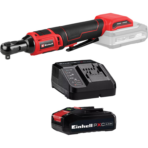 Cordless Ratchet with 2.5Ah PXC Battery & Charger Starter Kit, 18 V, 3/8" Drive Groupe Generik