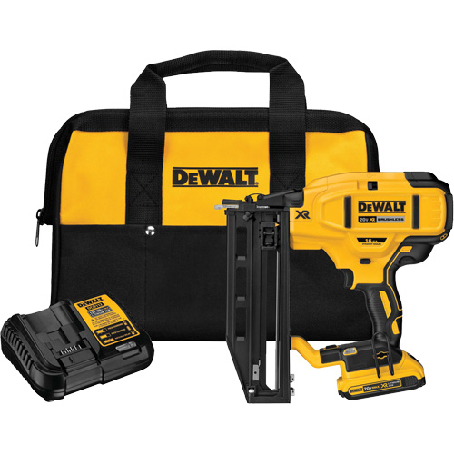 Ensemble de cloueuse droite sans fil pour la finition de cal 16 XR, 20 V, Lithium-ion Groupe Generik