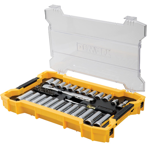 Jeu d'outils 3/8" & 1/2" pour m&eacute;canicien avec plateau & couvercle TOUGHSYSTEM 2.0 Groupe Generik