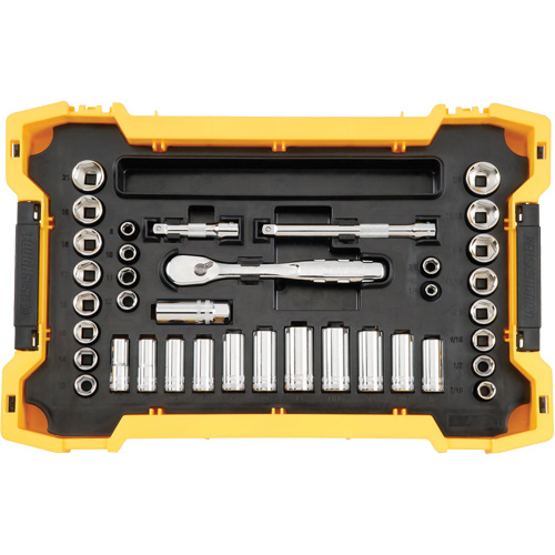 Jeu d'outils 3/8" & 1/2" pour m&eacute;canicien avec plateau & couvercle TOUGHSYSTEM 2.0 Groupe Generik