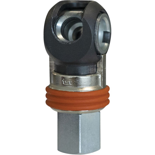 Raccord industriel rapide basculant TOPQUIK SC, Acier nickel&eacute;, 3/8", NPT femelle, 360 PSI Groupe Generik