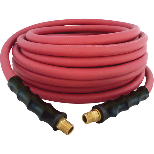MAXPRO Rubber Hose, Air/Water, EPDM Rubber/Polyester, 3/8" dia. x 50', 300 psi, 1/4 NPT Groupe Generik
