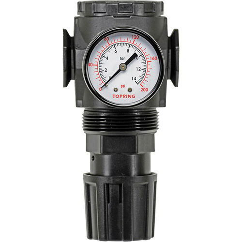 MODULAIR 300 Zinc Diaphragm Regulator, 3/8" NPT, 300 psi Max. PSI, In Line/Modular Groupe Generik