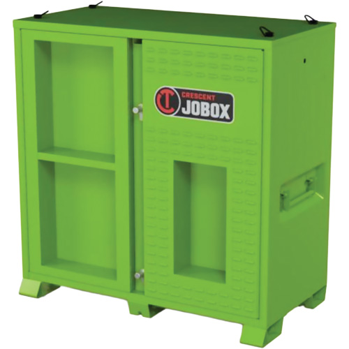 Armoire ventil&eacute;e pour le rangement d'&eacute;PI sur place, Acier, Vert lime haute visibilit&eacute; Groupe Generik