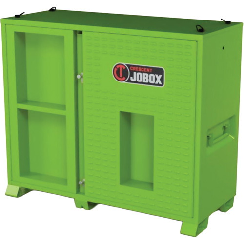 Armoire ventil&eacute;e pour le rangement d'&eacute;PI sur place, Acier, Vert lime haute visibilit&eacute; Groupe Generik