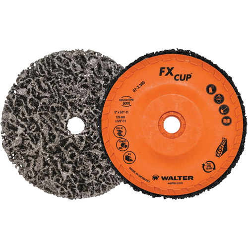 Brosse-boisseau FX, 4-1/2" dia., Oxyde d'aluminium Groupe Generik