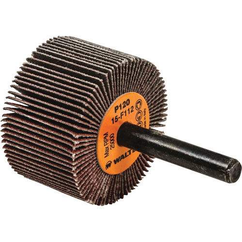 Flap Wheels-Coolcut Flap Wheels, Aluminum Oxide, 120 Grit, 1-1/2" x 1" x 1/4" Groupe Generik