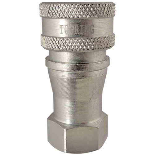 RACCORD HYDRAULIQUE FERMETURE 2 VOIES,3/4NPT,ACI, Laiton/Acier inoxydable Groupe Generik