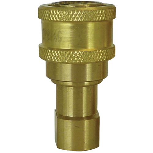 Hydraulic Quick Coupler - Brass Manual Coupler, Brass/Stainless Steel Groupe Generik