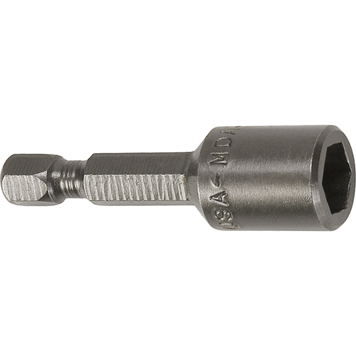 Tourne-&eacute;crou pour vis m&eacute;trique de feuille m&eacute;tallique, Embout 6 mm, Prise 1/4", 44,5 mm lo, Magn&eacute;tique Groupe Generik