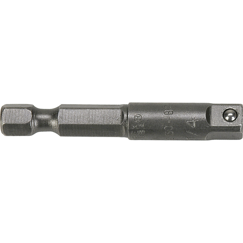 Hex To Male Square Drive Extension, 1/4" Drive Size, 1-3/8" L Groupe Generik