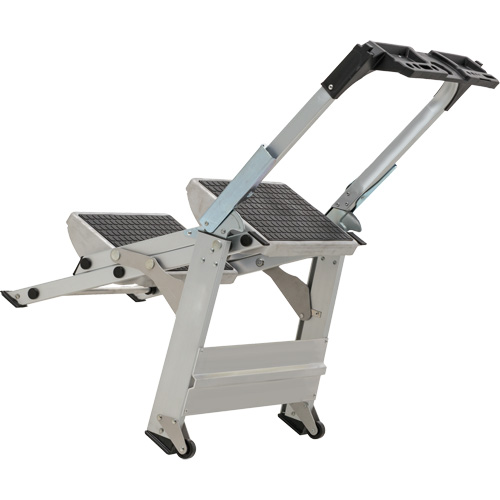 &eacute;chelle escabeau avec roues pivotantes, 2 marches, 23" x 21" x Hauteur 34,50" Groupe Generik