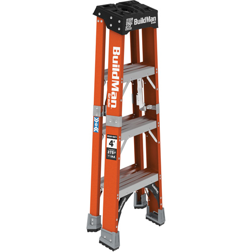 Step Ladder, 4', Fibreglass, 375 lbs. Capacity, Type 1AA Groupe Generik