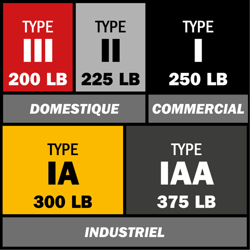 Escabeau avec plateau &agrave; peinture, 8', Fibre de verre, Capacit&eacute; 250 lb, Type 1 Groupe Generik