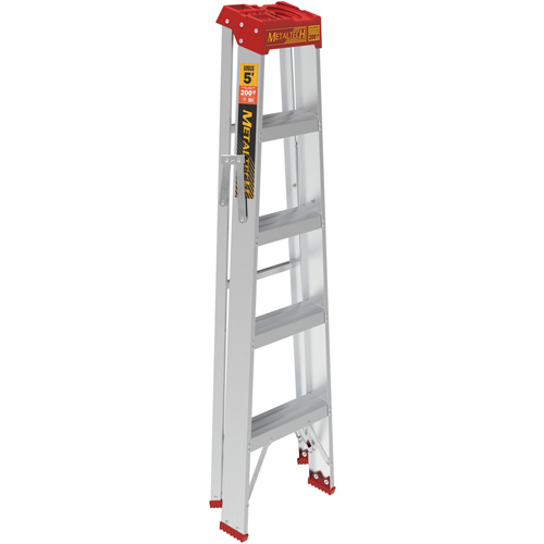 Step Ladder, 5', Aluminum, 200 lbs. Capacity, Type 3 Groupe Generik