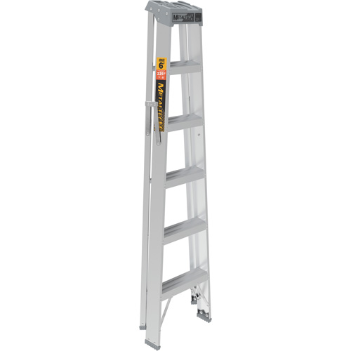 Step Ladder, 6', Aluminum, 225 lbs. Capacity, Type 2 Groupe Generik
