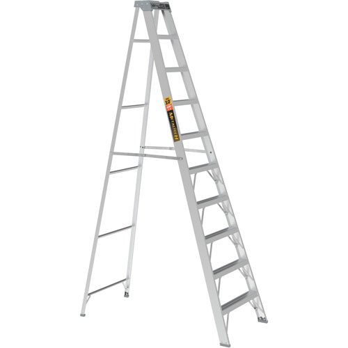 Step Ladder, 10', Aluminum, 225 lbs. Capacity, Type 2 Groupe Generik