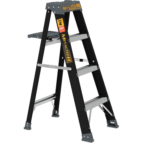 Step Ladder with Paint Tray, 4', Fibreglass, 250 lbs. Capacity, Type 1 Groupe Generik