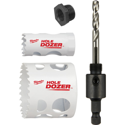 Trousse de scie-cloche Hole Dozer pour verrou de porte, 4 morceaux Groupe Generik
