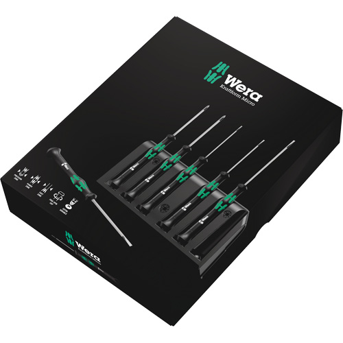 Jeu de tournevis s&eacute;rie Micro avec support, 6 mcx Groupe Generik