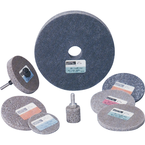Standard Abrasives 500 Series Soft Density Unitized Wheels, 3" x 1/4", 1/4" Arbor, Medium Grit, Aluminum Oxide Groupe Generik