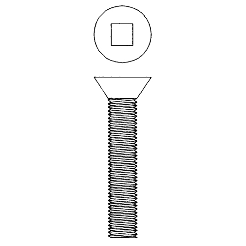 Vis m&eacute;caniques &agrave; t&ecirc;te plate, #10-24 x 1-1/4" lo, Zingu&eacute; Groupe Generik