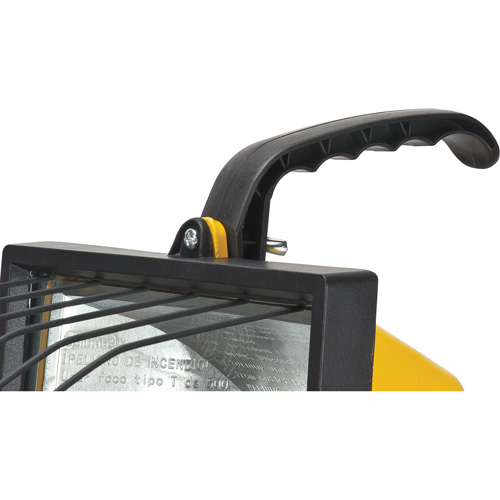 Twin-Head Work Light, Halogen, 500 W, 16000 Lumens, Steel Housing Groupe Generik