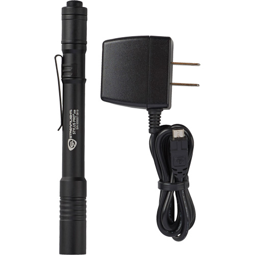Lampe stylo USB Stylus Pro, DEL, 350 lumens, Corps en Aluminium, piles Rechargeable, Compris Groupe Generik
