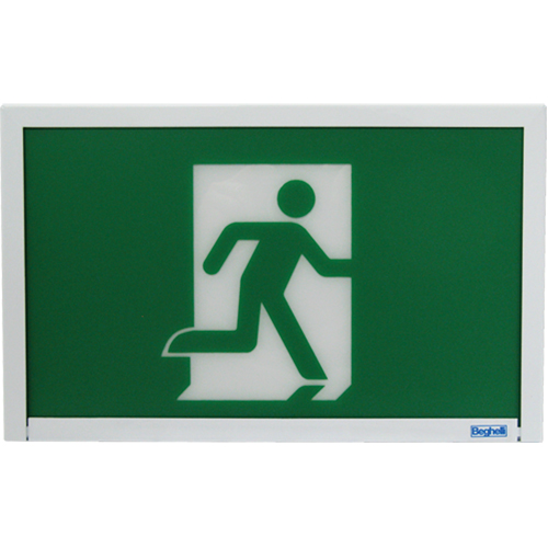 Enseigne de sortie coureur, DEL, &agrave; piles, 12" lo x 7 1/2" la, Pictogramme Groupe Generik