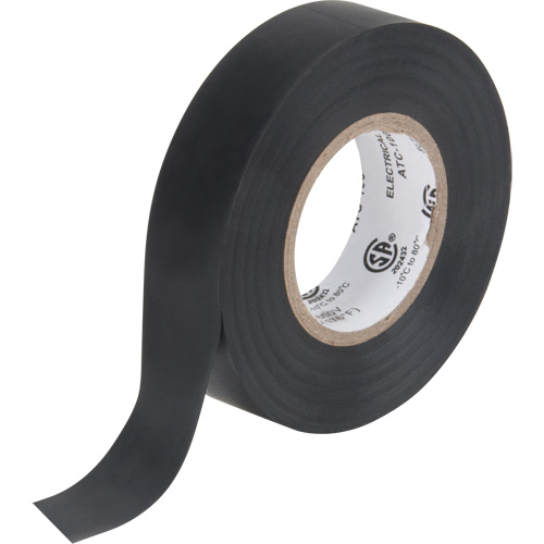 Ruban isolant, 19 mm (3/4") x 18 m (60'), Noir, 7 mils Groupe Generik