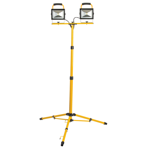 Twin-Head Work Light, LED, 40 W, 4800 Lumens, Aluminum Housing Groupe Generik