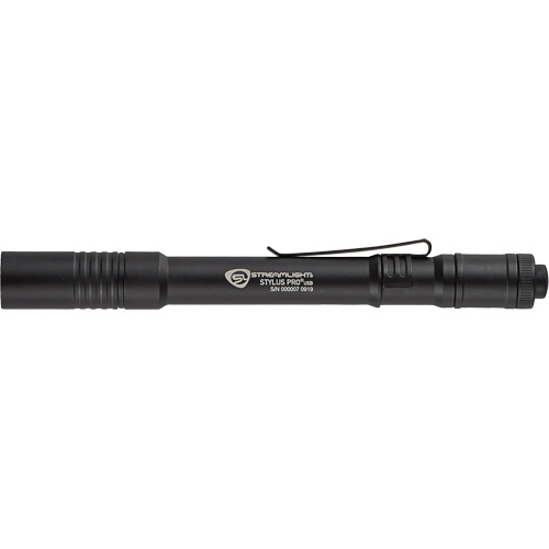 Lampe de poche stylo USB Stylus Pro, DEL, 350 lumens, Corps en Aluminium, piles Rechargeable, Compris Groupe Generik