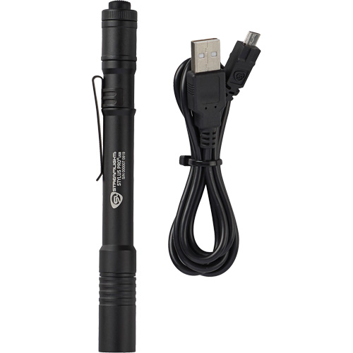 Lampe de poche stylo USB Stylus Pro, DEL, 350 lumens, Corps en Aluminium, piles Rechargeable, Compris Groupe Generik